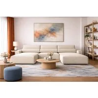 yourhouse24 Wohnlandschaft XXL STELLA Cord (410 cm) – Mit Schlaffunktion & Bettkasten