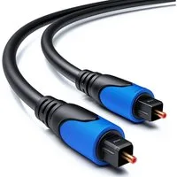 deleyCON deleyCON 0,5m Toslink Kabel - Optisches Digital Audio Kabel LWL SPDIF Optisches-Kabel