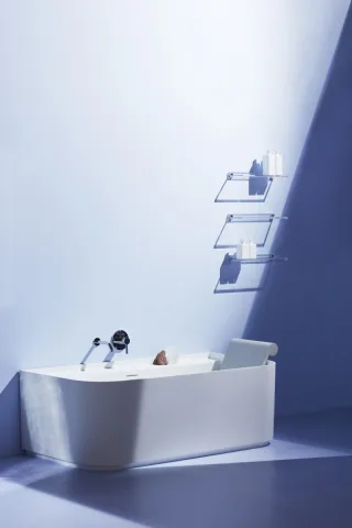 LAUFEN Badewanne Sonar 1600x815x535mm mit Schürze Mineralwerkstoff Sentec weiss, H2203470000001 H2203470000001