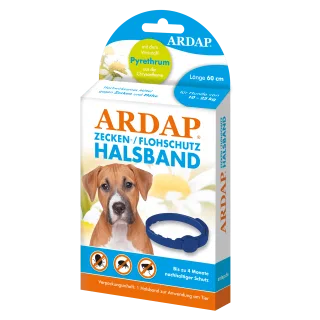 ARDAP Zecken- und Flohhalsband f?r mittlere Hunde bis 25kg