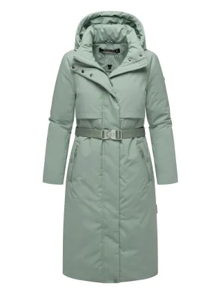 Navahoo Damen Winterparka WALDBUMMLER – wetterfest & stilvoll mit Taillengürtel