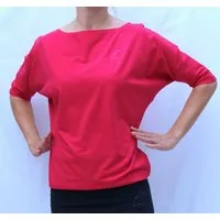 ESPARTO Yogashirt Halbarmshirt Sadaa in Bio-Baumwolle Wohlfühlshirt mit breitem Schulterausschnitt (U-Boot-Ausschnitt)