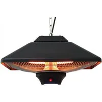 WDH Heizstrahler Decke WDH-200LS, 2000 W, Mit integrierter LED-Lampe