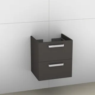 Artiqua 414 Waschtischunterschrank für Subway 613656,Stahlgrau, 414-WU2L-V42-7142-88 414-WU2L-V42-7142-88