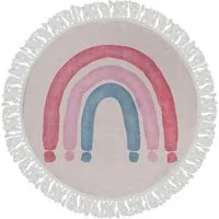Mazovia Designteppich Kinder Regenbogen Kinderzimmer, 100 x 100 cm, Fußbodenheizung