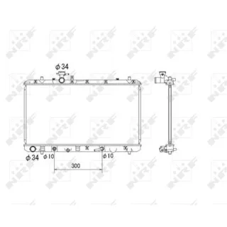 NRF Motork?hler gel?tet Fiat Sedici Suzuki Sx4 53580