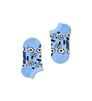 happy socks - Kids 2-Pack Flowers Low Socks Blau