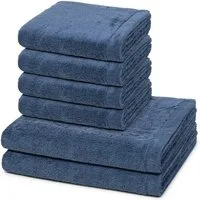 Cawö Handtuch Set Lifestyle, Walkfrottee (Spar-Set, 6-St), 4 X Handtuch 2 X Duschtuch im Set - Baumwolle - Saugstark