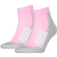 PUMA Kurzsocken PUMA UNISEX BWT CUSHIONED QUARTER 2P (2 Paar) Zweifarbig, Rippenbündchen
