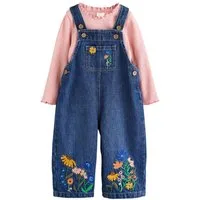 Next Jeanslatzhose Denim-Latzhosen-Set (2-tlg)