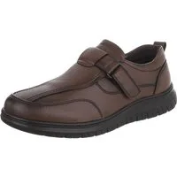 Coolwalk Herren Slip-on Freizeitschuh mit Klettverschluss Schnürschuh (92422703) Flach Halbschuhe in Braun
