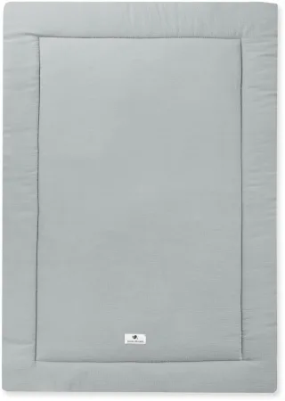Zöllner Krabbeldecke Musselin 95x135 cm grau