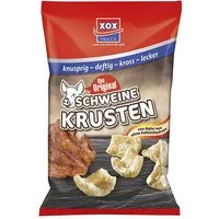 XOX Knabberei, XOX Schweinekrusten in frittierte Schweineschwarten 100g 5er Pack