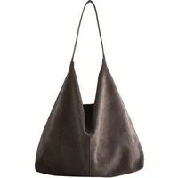 Next Schultertasche Schultertasche aus Velourskunstleder (1-tlg)
