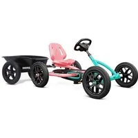 Berg Go-Kart BERG Gokart Buddy Lua 2.0 BFR pink / mint inkl. Anhänger & Kupplung