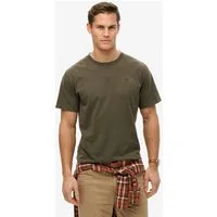 Superdry Rundhalsshirt ESSENTIALS RELAXED TEE Relaxed Fit, aus Baumwolle und Single Jersey, mit Logostickerei