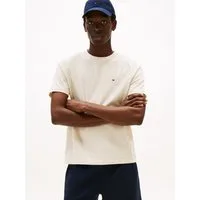 Tommy Hilfiger T-Shirt ESSENTIAL REGULAR FIT SOLID mit Stickerei unifarben, casual, Baumwolle, Rundhals