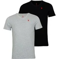 U.S. Polo Assn. T-Shirt T-Shirt 2 Pack Shortsleeve V-Neck (2-tlg., 2)