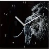 HTI-Living Wanduhr Wanduhr Löwe (Wanddeko Wandbild Glas)