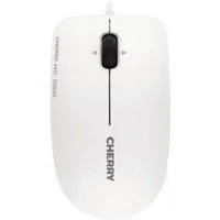 Cherry MC 2000 Kabelgebundene Maus mit schwenkbarem Rad, Weiß Grau, USB Maus