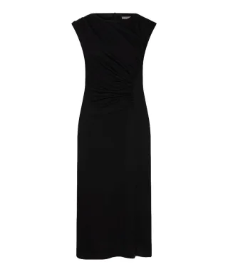 Esqualo - Unifarbenes Kleid schwarz - Gr. - M