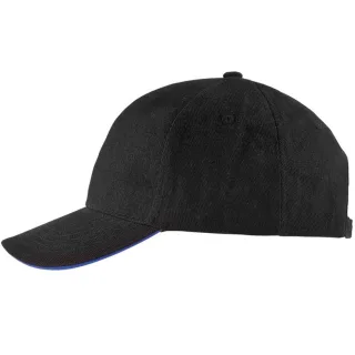 SOLS Unisex Buffalo Baseballkappe (Schwarz/Royalblau)