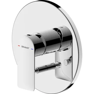 Bravat Milano Fertigset für Wannenfüll- u. Brausearmatur 3564052 Unterputz, Einhebelmischer, chrom