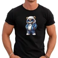 Banco Print-Shirt Exklusives Bärenshirt in Größen S -5XL Sommershirt Sommermode