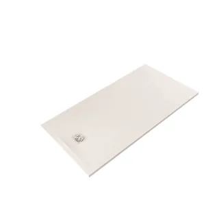 KLUDI-TERRA Duschwanne 80 x 160 H3 cm Abflussabdeckung inklusive Mattweiß 08DW0553