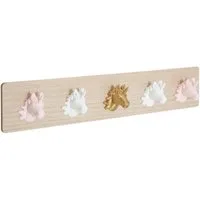 Atmosphera Créateur d'intérieur Garderobenhaken Kindergarderobe mit Einhörnern, 5 Haken
