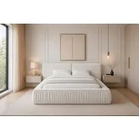 MOEBLO Polsterbett 08 (aus edlem Samt (Riviera Velours) – Modernes Designer-Doppelbett mit weich gepolstertem Kopfteil, stabilem Metall-Holz-Rahmen und großem Bettkasten mit Gaslift – Komfortables Stauraumbett für stilvolle Schlafzimmer), (BxHxT): 20