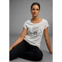 KangaROOS Print-Shirt Kurzarm, figurbetonter Schnitt, mit Metallic-Print
