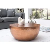 riess-ambiente Couchtisch ORIENT II Ø60cm kupfer (Einzelartikel, 1-St), Wohnzimmer · Metall · rund · Hammerschlag Design · handmade