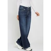 GANG Weite Jeans 94MEDINA WIDE mit Knopfverschluss - angelehnt an die Amelie Wide