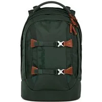 Satch Schulranzen Schulrucksack PACK Nordic Forest Green (1 Stück), ergonomisch, Your-Size-System: auf Körpergröße anpassbar