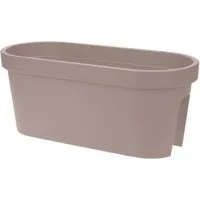 mucHome Balkonkasten für Geländer Breite 60cm Kunststoff Blumenkasten Blumentopf Pflanztopf