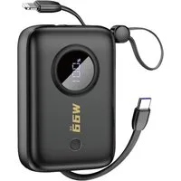 Dudao K14 Powerbank (5, 9, 12 V), Powerbank mit integrierten Kabeln und Schnellladen bis 22,5 W