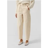 s.Oliver 7/8-Hose Hose Cropped Barrel Leg Hose aus Interlockjersey