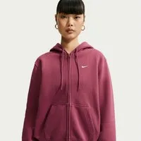Nike Sportswear Kapuzensweatjacke W NK STDO FLC MW STD FZ HDY mit Kapuze, Langarm, aus angerauter Sweatware