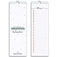 CUPCAKES & KISSES Geburtstagskalender Immerwährender Wandkalender