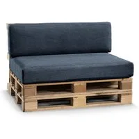 FAVRE Palettenkissen CosyRib Ribcord Garten Set PFLA(Sitzkissen 120x80+Rückenlehne 120x40), Kissen