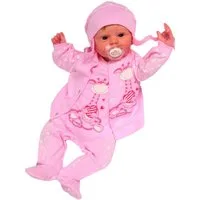 La Bortini Strampler, Jäckchen & Mütze Baby Anzug Strampler Hemdchen Mütze Set in Rosa mit Sternen aus reiner Baumwolle, 44 50 56 62 68 74