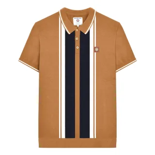 Lambretta - "Greco" Poloshirt für Herren kurzärmlig (Tabak)