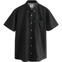 Next Kurzarmhemd Pflegeleichtes Regular Fit Kurzarm-Oxfordhemd (1-tlg)