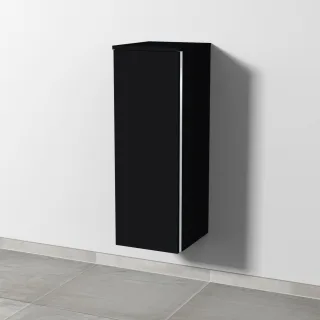 Sanipa 3way Mittelschrank mit 1 Tür, Schwarz-Matt, BS11808 BS11808