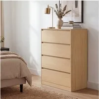 VASAGLE Kommode, mit 3 / 4 / 5 Schubladen, Komodenschrank, Schubladenschrank