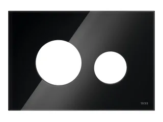 Tece loop Blende für WC-Betätigungsplatte Glas schwarz glänzend, 9240674 9240674