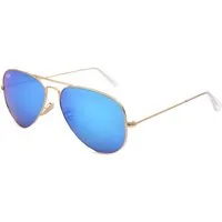 Ray-Ban Sonnenbrille Ray-Ban Aviator Large RB3025 112/17 Matte Arista Grey Mirror Blue