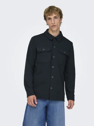 ONLY&SONS - ONSNEWKODYL OVERSHIRT SWEAT NOOS Dark Navy - Gr. - S