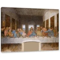 Pixxprint Leinwandbild Leonardo da Vinci - Das letzte Abendmahl, Leonardo da Vinci - Das letzte Abendmahl (1 St), Leinwandbild fertig bespannt, inkl. Zackenaufhänger